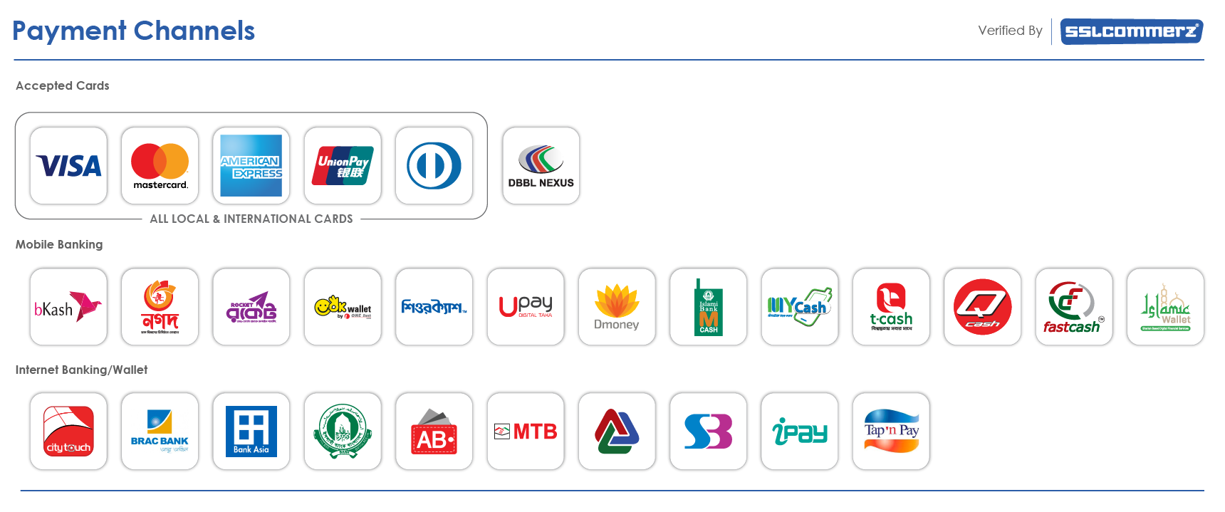 sslcommerz pay with logo
